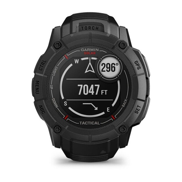 Garmin Instinct 2X Solar Tactical Edition 2.79 cm (1.1 ) MIP 50 mm Digital 176 x 176 pixels Touchscreen Black GPS (satellite) 1