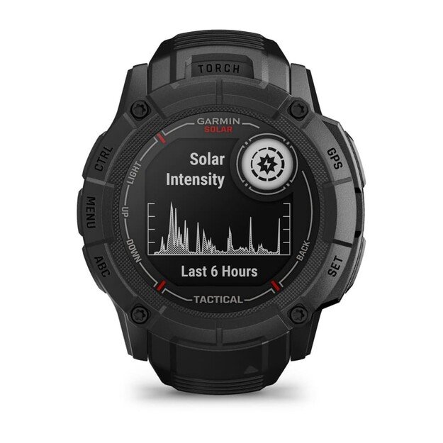Garmin Instinct 2X Solar Tactical Edition 2.79 cm (1.1 ) MIP 50 mm Digital 176 x 176 pixels Touchscreen Black GPS (satellite) 12