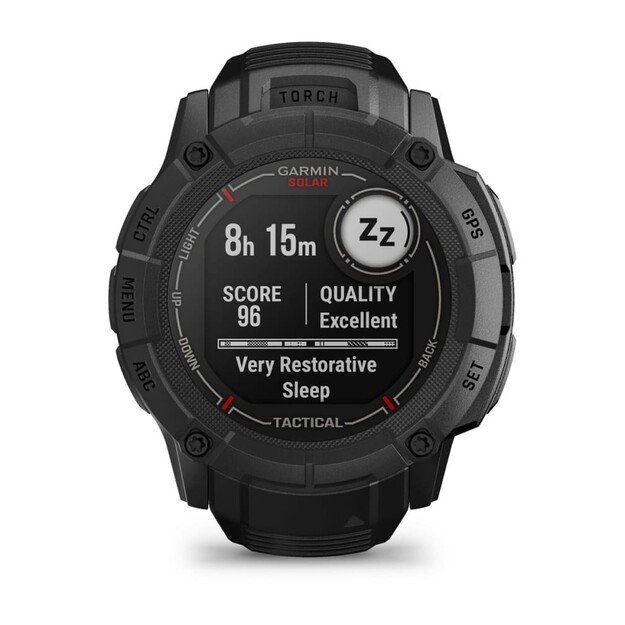 Garmin Instinct 2X Solar Tactical Edition 2.79 cm (1.1 ) MIP 50 mm Digital 176 x 176 pixels Touchscreen Black GPS (satellite) 2
