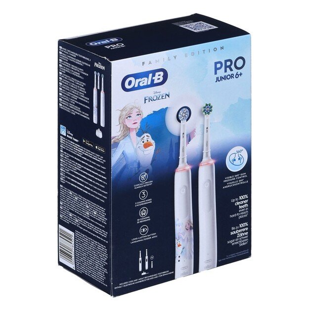 Oral-B Pro 3 3000 White+Oral-B Junior Frozen 4