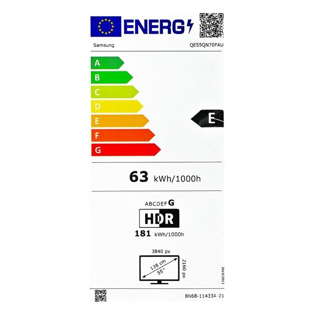 Samsung QE55QN70FAU 139.7 cm (55 ) 4K Ultra HD Smart TV Wi-Fi Black 11