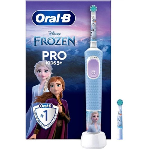 Oral-B Electric Toothbrush | Vitality Pro Frozen | Rechargeable | For children | Number of brush heads included 1 | Number of te