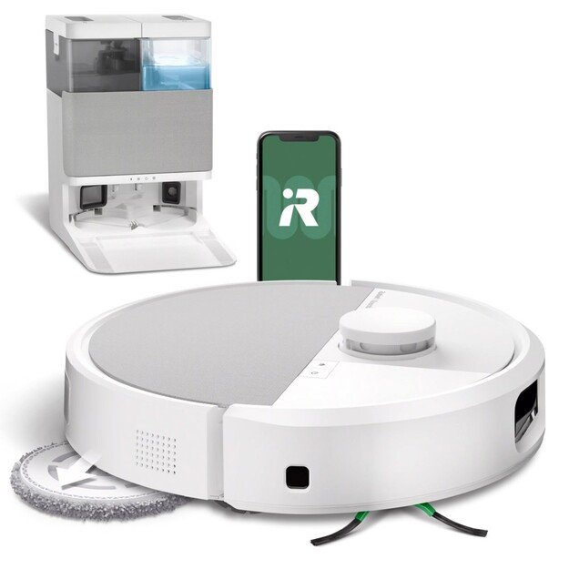 iRobot Roomba Plus 505 Combo Robot + AutoWash Dock White