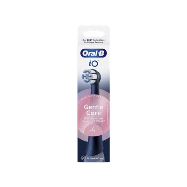 Oral-B | Replaceable toothbrush heads | iO GentleCare | Heads | For adults | Number of brush heads included 4 | Black 1