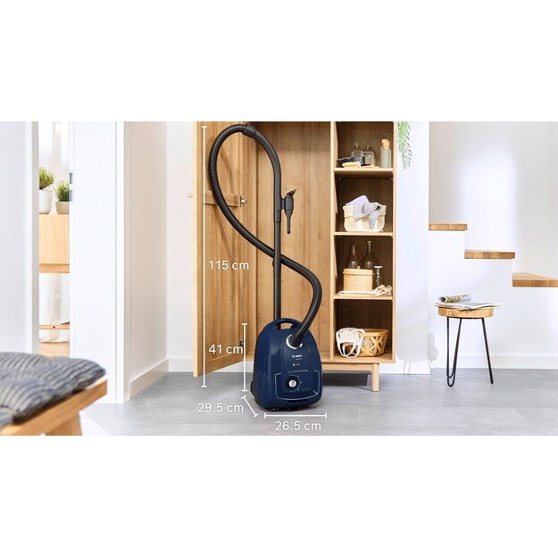 Bosch Serie 4 BGL38BU1 vacuum Drum vacuum Dry 600 W Dust bag 4