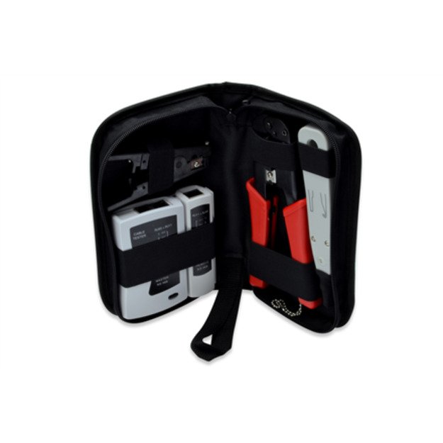 Digitus | Network Tool Set, LAN Tester, Crimping Tool, Cut and Stripping Tool, Punch Down Tool | Tool kit 1