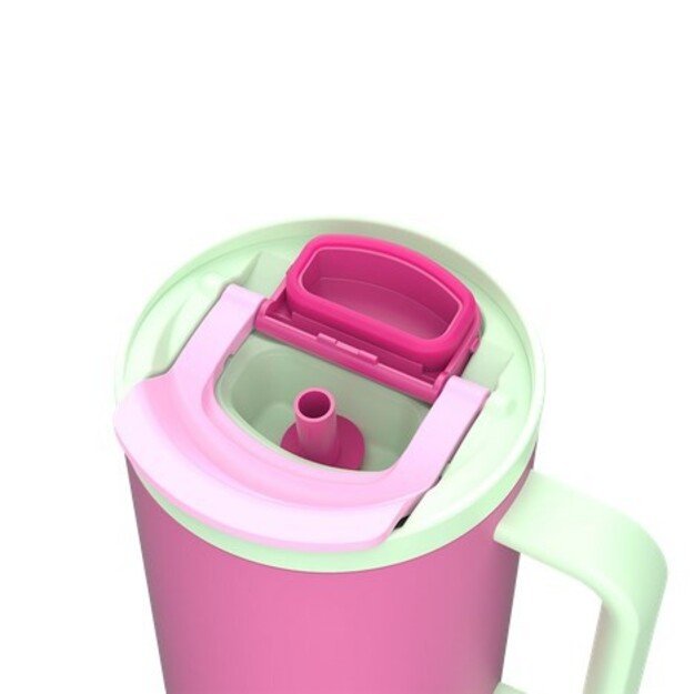 Thermal mug with telescopic straw Kambukka Rio Tumbler 950ml Bubblegum Mint 1