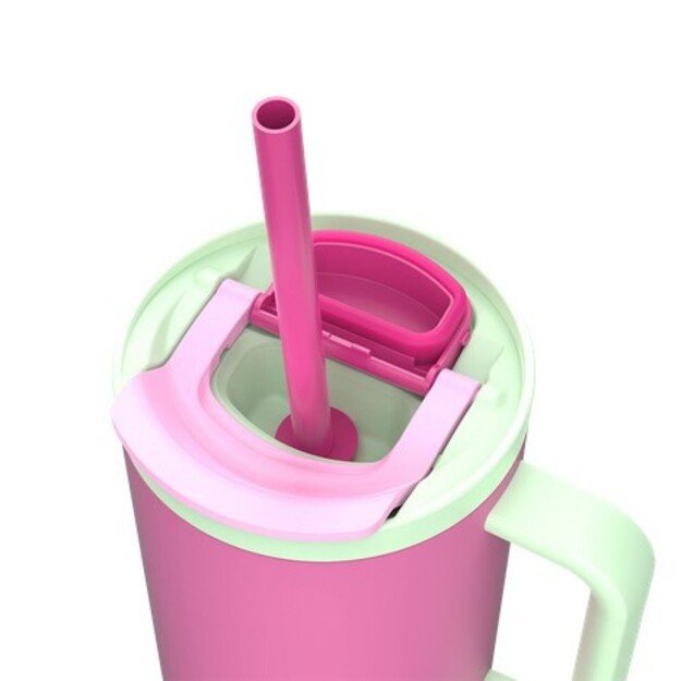 Thermal mug with telescopic straw Kambukka Rio Tumbler 950ml Bubblegum Mint 13
