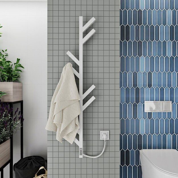 Elektrinis rank&scaron;luosčių džiovintuvas Kosser Madera 1200x255 ERL, su laikmačiu, baltas 2