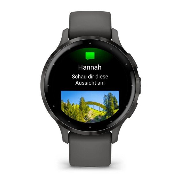Garmin Venu 3S 3.05 cm (1.2 ) AMOLED 41 mm Digital 390 x 390 pixels Touchscreen Grey Wi-Fi GPS (satellite) 5