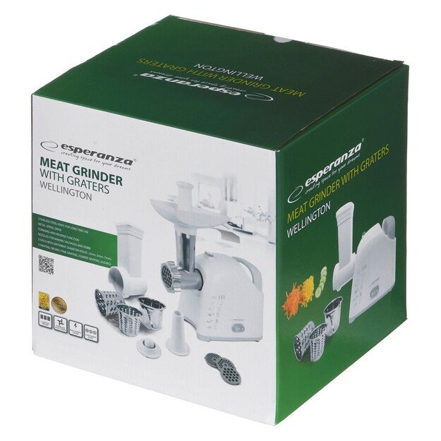 ESPERANZA EKM033 Meat grinder White 2200W 5