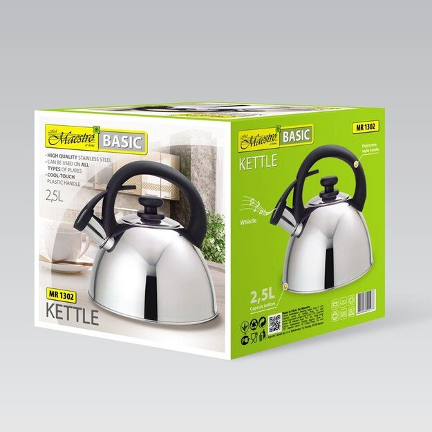 Maestro MR-1302 kettle 2.5 L Stainless steel 1