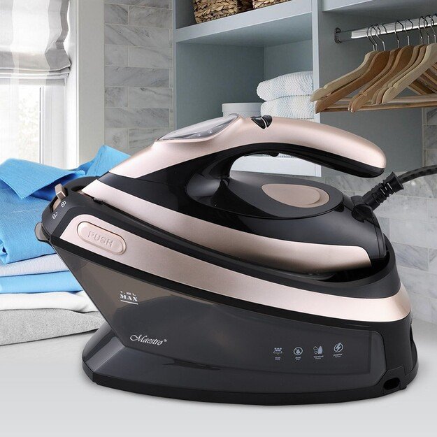 Maestro MR-320C steam ironing station 2400 W 1.5 L Ceramic soleplate Black, Pink gold 7