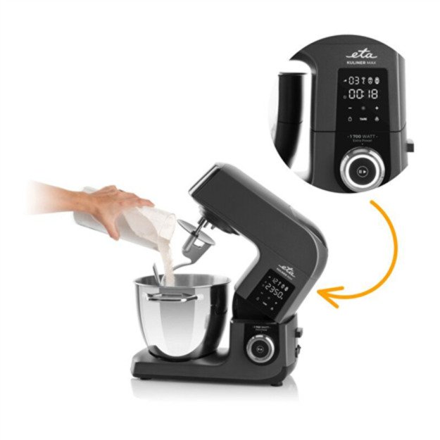 ETA Kitchen Machine | ETA203890010 Gratus Kuliner II Max | 1700 W | Number of speeds 12 | Bowl capacity 6.7 L | Gray 9