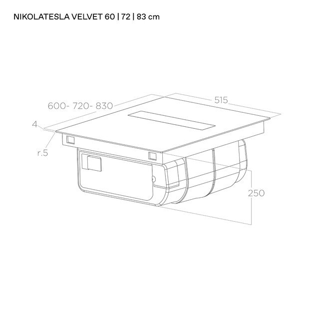 ELICA NIKOLATESLA VELVET BL/A/60, PRF019686 3