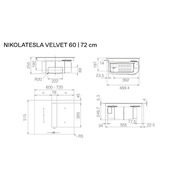 ELICA NIKOLATESLA VELVET BL/A/60, PRF019686 4