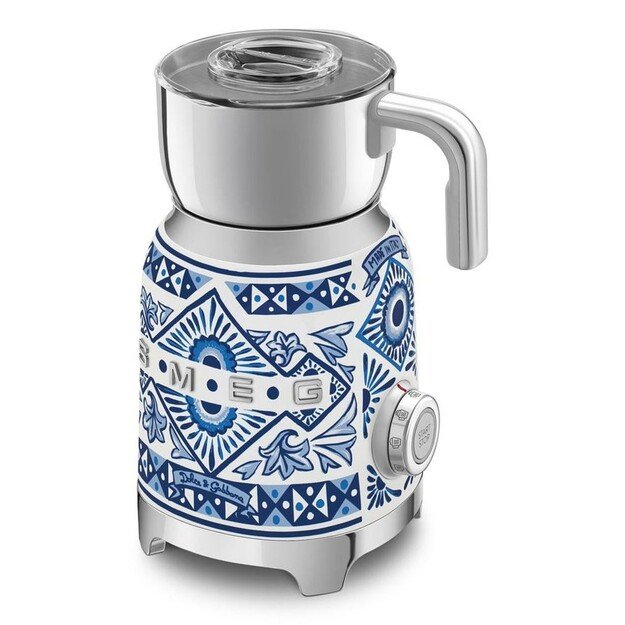 Smeg MFF01DGBEU milk frother/warmer Automatic Blue, Silver, White 5