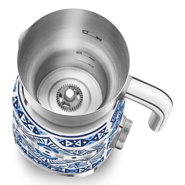 Smeg MFF01DGBEU milk frother/warmer Automatic Blue, Silver, White 3