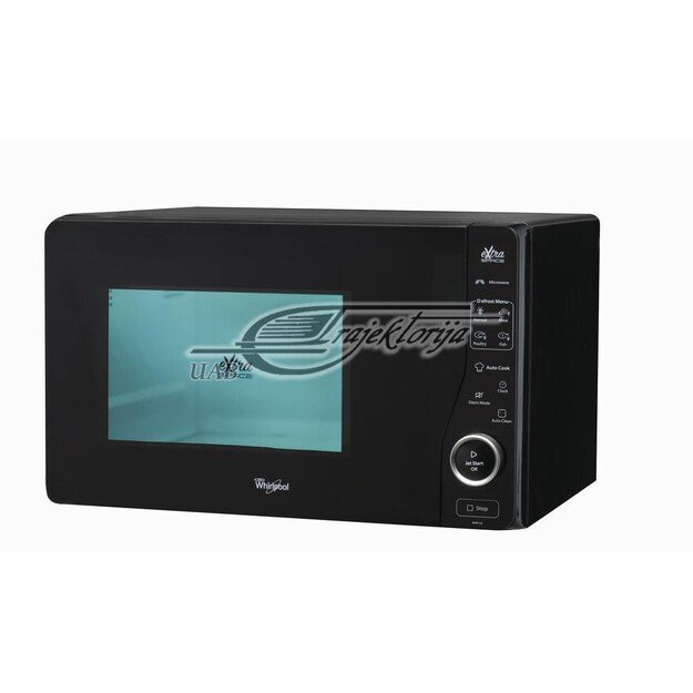 Cooker microwave Whirlpool MWF 420 BL (1100W, 25l, black color)
