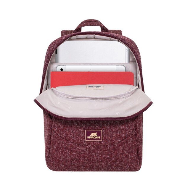 Rivacase 7923 notebook case 33.8 cm (13.3 ) Backpack Burgundy, White