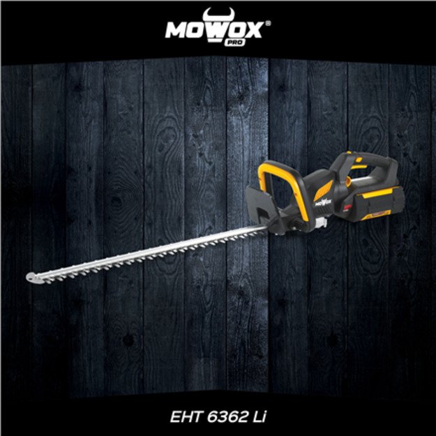 MoWox | 62V Excel Series Hand Held Battery Hedge Trimmer With Rotating Handle EHT 6362 Li Cordless