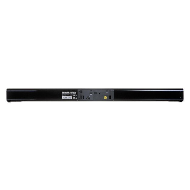 Sharp | HT-SB110 2.0 Slim Soundbar | Bluetooth | Black | HDMI, Optical, Bluetooth | 90 W | No | Wireless connection