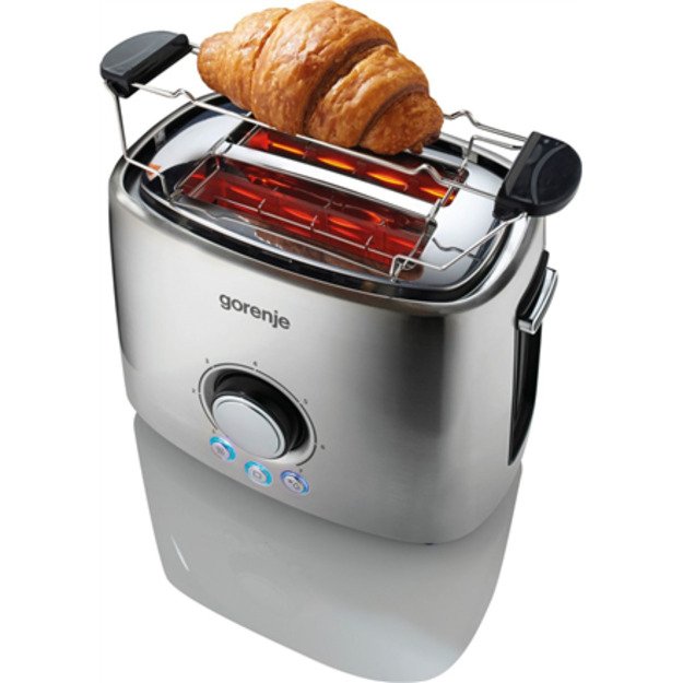 Gorenje | Toaster | T1000E | Power 1000 W | Number of slots 2 | Housing material Metal | Stainless Steel 3