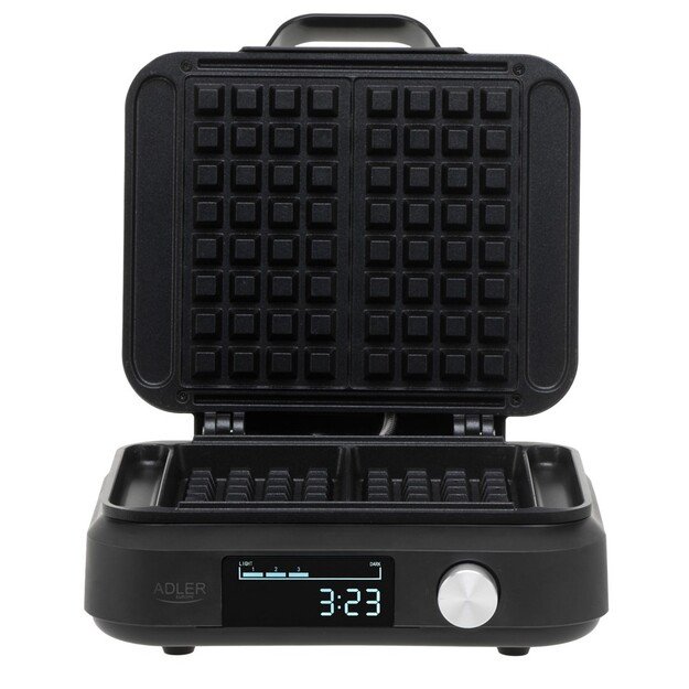 Adler Waffle Maker with LED Display | AD 3087 | 2200 W | Number of pastry 2 | Belgium | Black 7