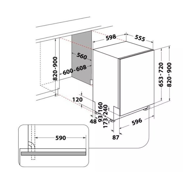 Indaplovė įmontuojama INDESIT D2I HL326