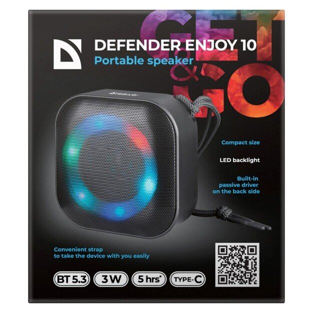 BLUETOOTH SPEAKER DEFENDER ENJOY 10 3W CZARNY 6