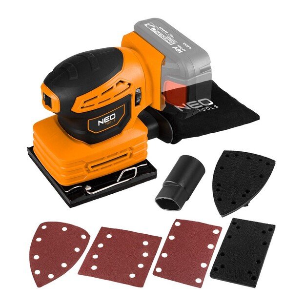 Neo Orbital sander Energy+ 18V 3-in-1, no battery
