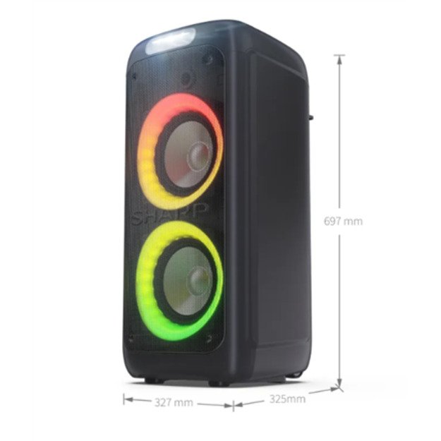 Sharp PS-949 Party Speaker with Built-in Battery | Sharp | Party Speaker | PS-949 XParty Street Beat | 132 W | Waterproof | Blue 1