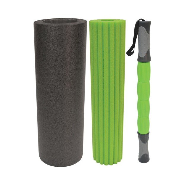 Schildkr&ouml;t Fitness 3 in 1 Massage Roller Set Black, Green Foam 1 pc(s) 960039