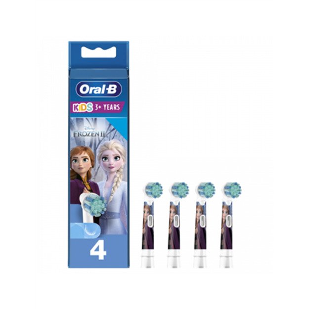 Oral-B | Toothbruch replacement | EB10 4 Frozen II | Heads | For kids | Number of brush heads included 4 | Number of teeth brush