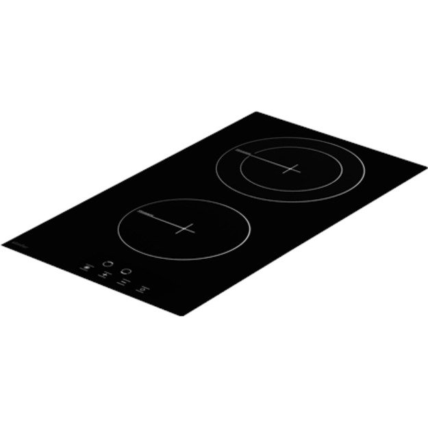 Simfer | Hob | H3.020.DEBSP | Vitroceramic | Number of burners/cooking zones 2 | Touch | Black