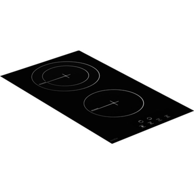 Simfer | Hob | H3.020.DEBSP | Vitroceramic | Number of burners/cooking zones 2 | Touch | Black