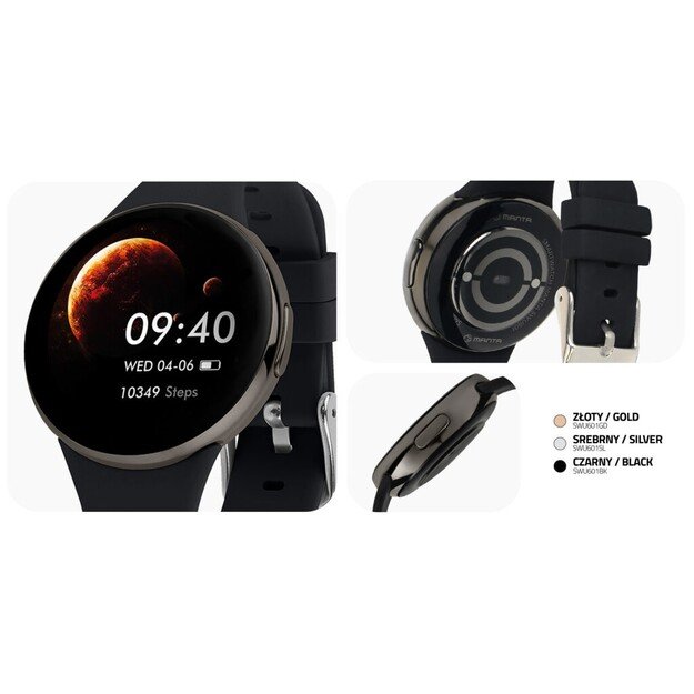 Smartwatch for woman Manta Livia Mini black