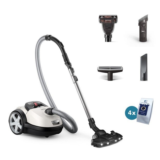 Philips Performer LED 8000 Series Bagged vacuum cleaner, power 900W, model XD8142/12 with TriActive