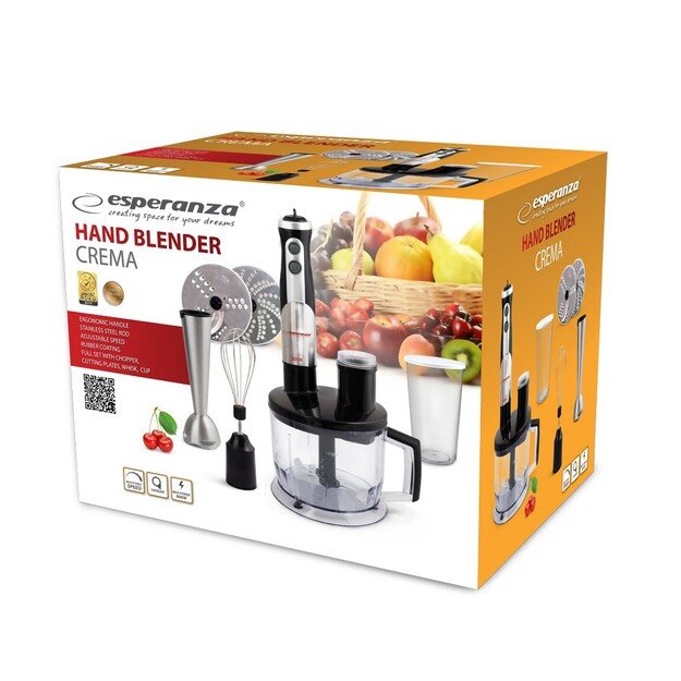 Blender hand Esperanza Crema EKM004 (800W, black color)