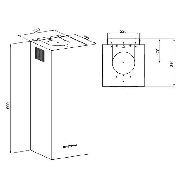 MAAN Ponza W 830 hood white