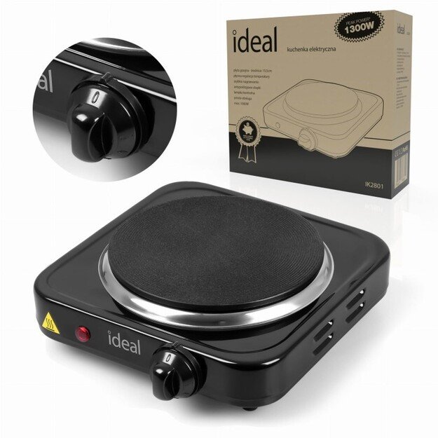 IDEAL 1-plate electric cooker, 1000 W 2