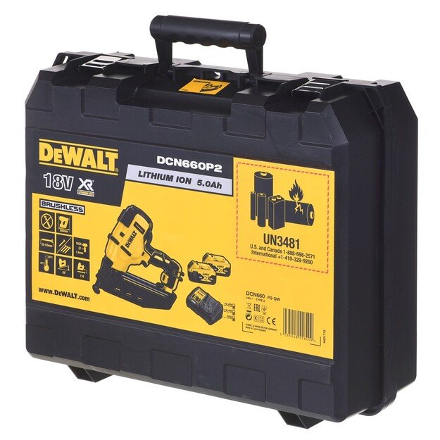 DeWALT DCN660P2-QW XR LI-ION 18V 2 Speed ​​Nailer with Brushless Motor