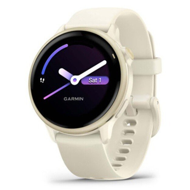 Garmin Vivoactive 6 I&scaron;manusis laikrodis 30.4 mm Lunar Gold with Bone Band