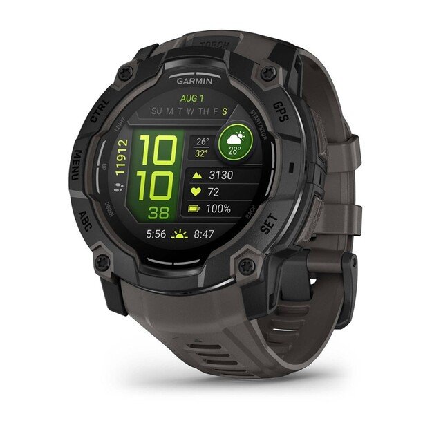 Garmin Instinct 3 AMOLED 3.3 cm (1.3 ) 50 mm Digital 416 x 416 pixels Touchscreen Black GPS (satellite)