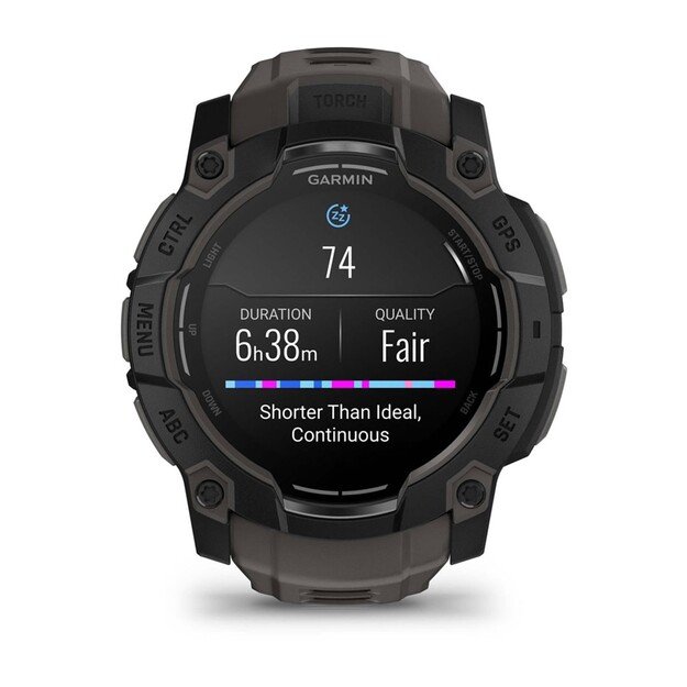 Garmin Instinct 3 AMOLED 3.3 cm (1.3 ) 50 mm Digital 416 x 416 pixels Touchscreen Black GPS (satellite)