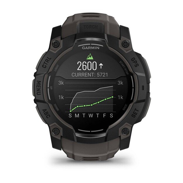 Garmin Instinct 3 AMOLED 3.3 cm (1.3 ) 50 mm Digital 416 x 416 pixels Touchscreen Black GPS (satellite)