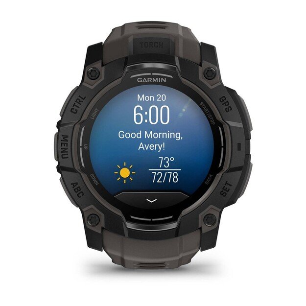 Garmin Instinct 3 AMOLED 3.3 cm (1.3 ) 50 mm Digital 416 x 416 pixels Touchscreen Black GPS (satellite)