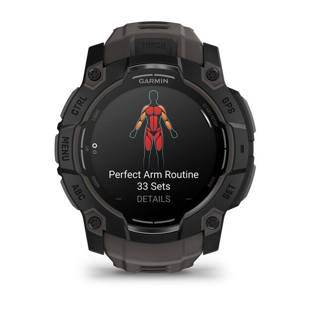 Garmin Instinct 3 AMOLED 3.3 cm (1.3 ) 50 mm Digital 416 x 416 pixels Touchscreen Black GPS (satellite)