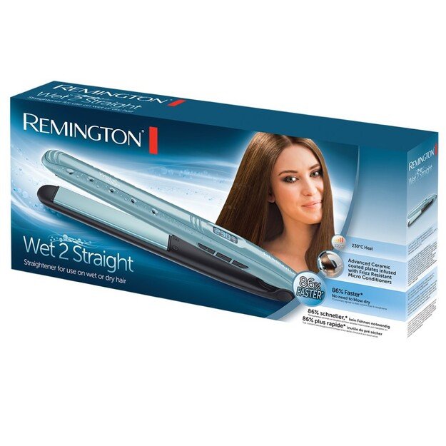 Remington Straightener | S7300 Wet2Straight | Ceramic heating system | Temperature (min) 140 &deg;C | Temperature (max) 230 &deg;C