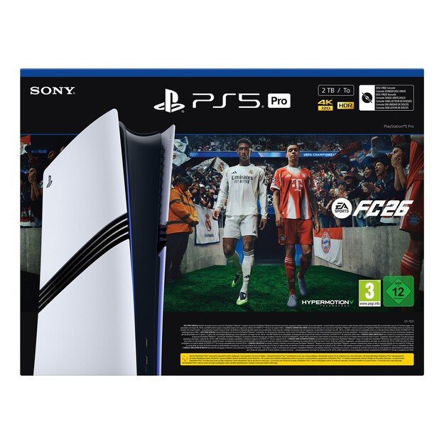 Sony PlayStation 5 Pro + EA Sports FC 26 Bundle 2 TB Wi-Fi Black, White
